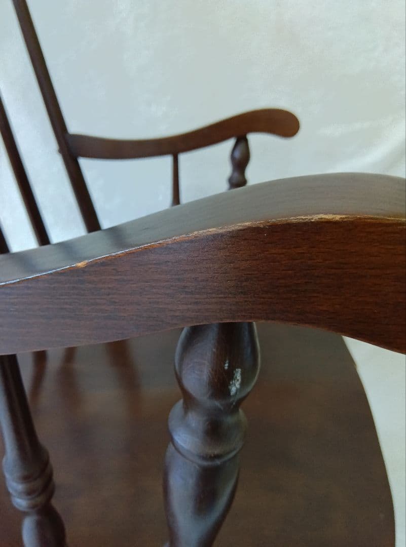 ロッキングチェア　椅子　古家具　アンティーク　【ジャンク品】　アームチェア