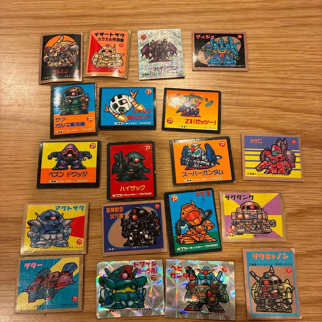 昔のガンダム　マグネット19枚セット