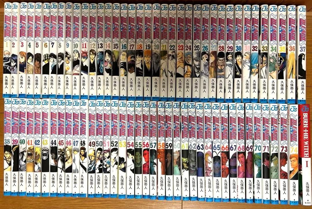 ブリーチ　BLEACH 全74巻セット　バーンザウィッチ　1巻