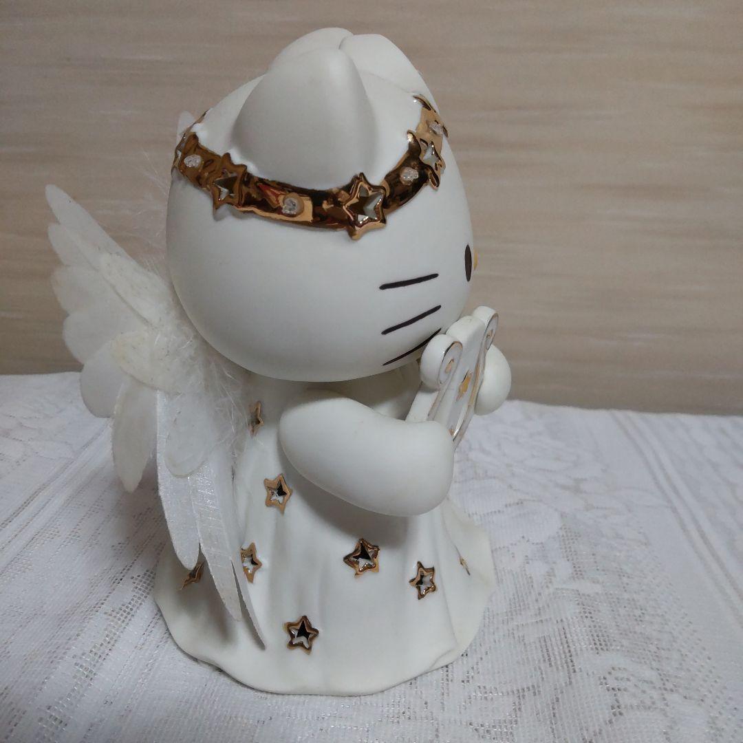 [ 希少 美品 ] ハローキティ ファイバー天使ドール[ 陶器製置き物 ]
