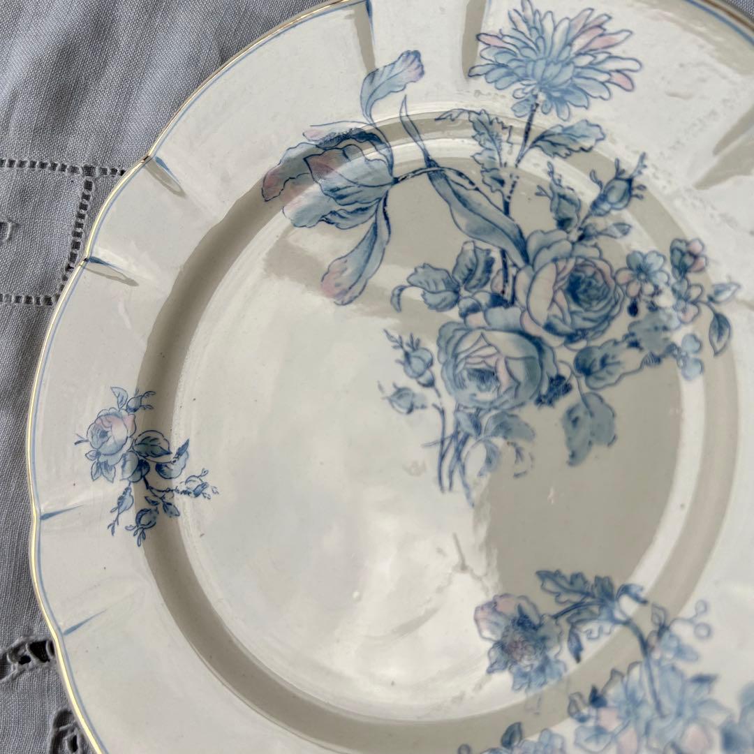 LONGCHAMPS デザート　プレート　b ボタニカル　手彩色