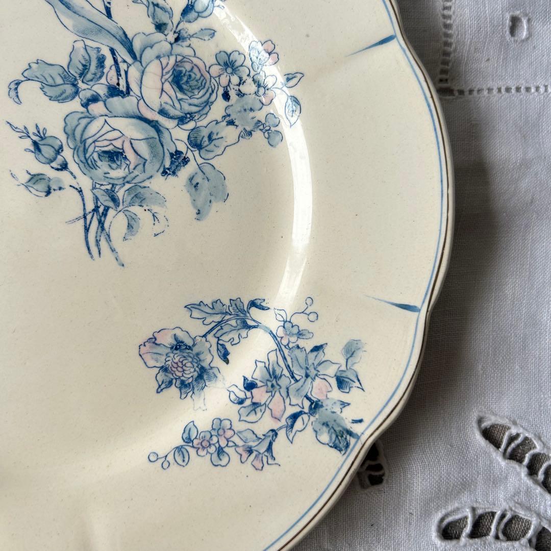 LONGCHAMPS デザート　プレート　b ボタニカル　手彩色