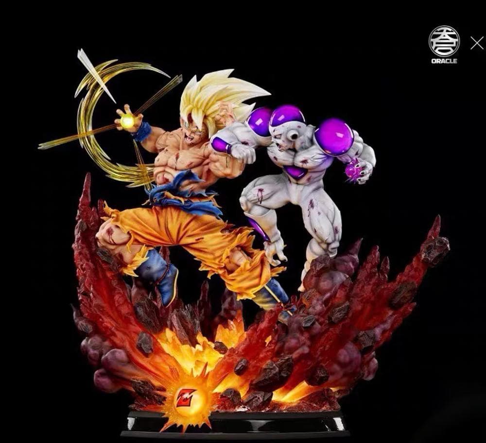 ドラゴンボール 超サイヤ人 VS フリーザ 彫刻フィギュア ガレージキット