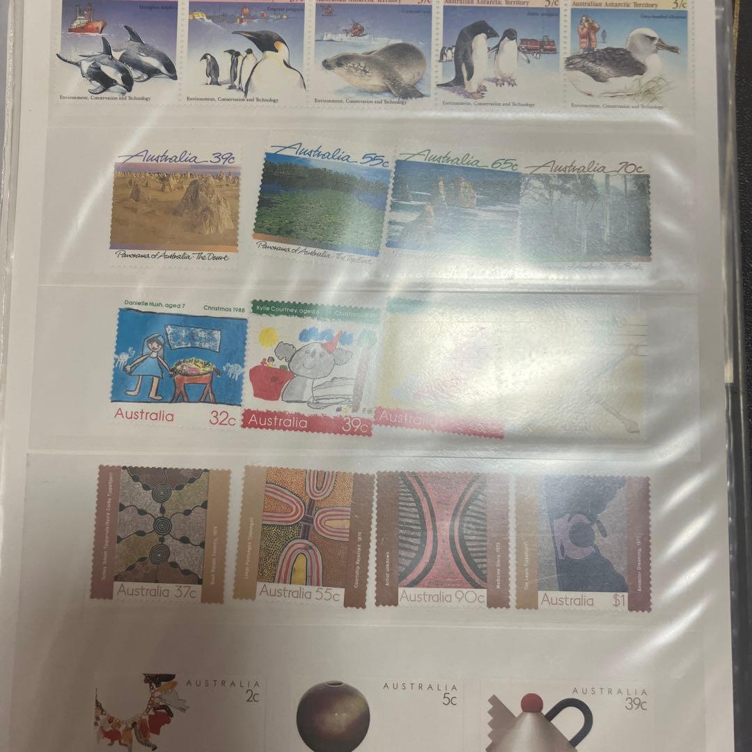 オーストラリア　スタンプとコレクションブック