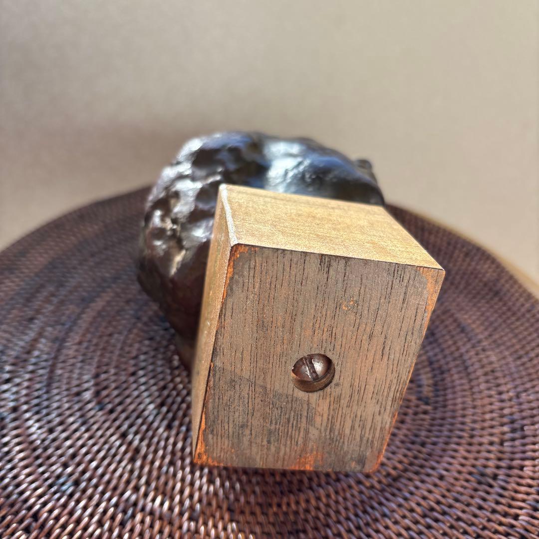 加藤顕清　ブロンズ像　顔