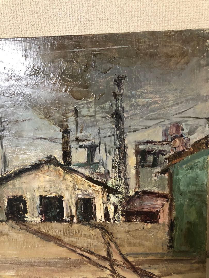 油絵（鉄道倉庫）Ｆ10