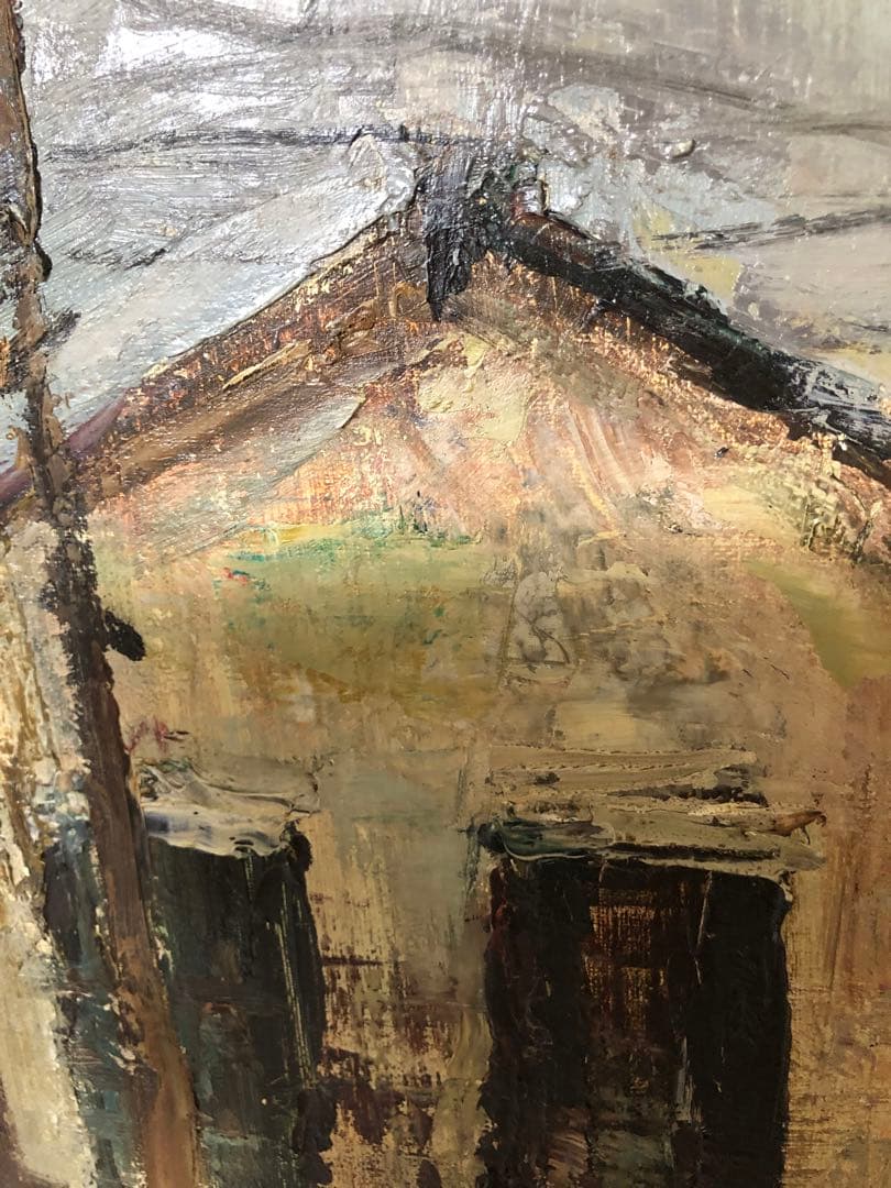 油絵（鉄道倉庫）Ｆ10