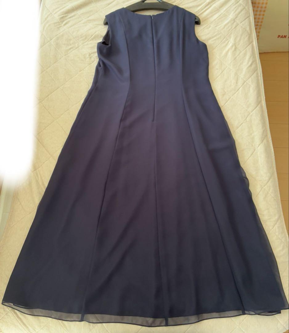 【soir dolce】ノースリーブ ネイビー ドレス