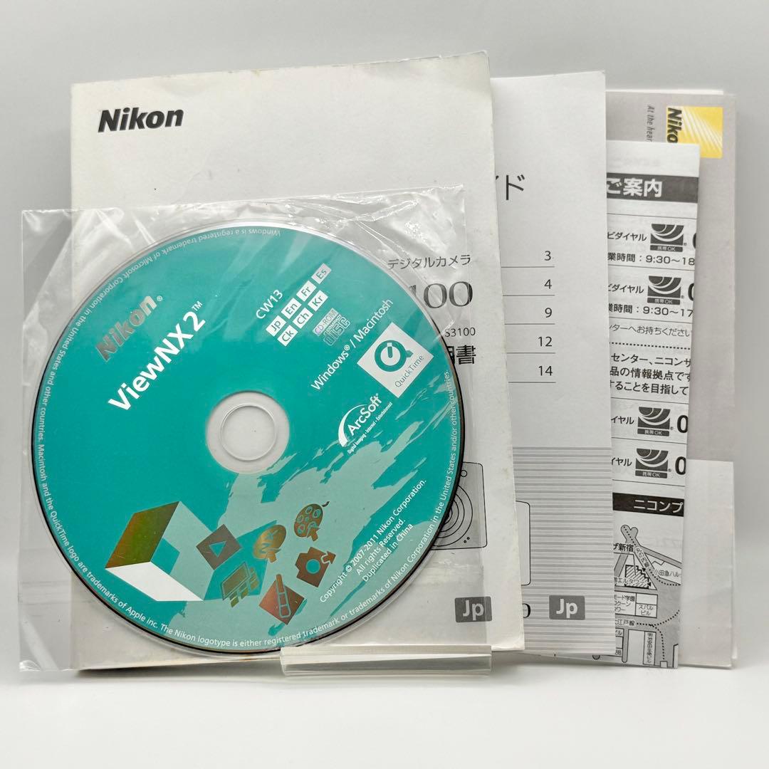 【箱付き/美品】Nikon COOLPIX S3100 コンデジ カメラ 動作品