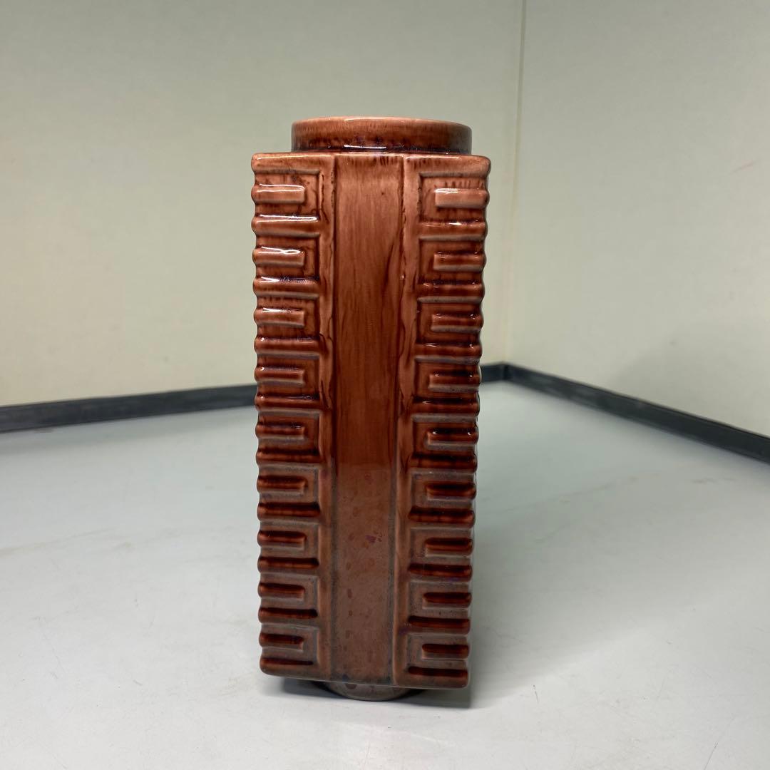 【茶道具】横石嘉助造　長崎三彩　杓立（共箱）天然忌に