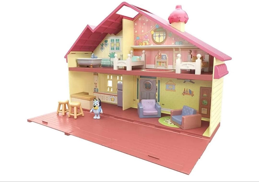 新品未使用【bluey ブルーイ】ドールハウス・フィギュア・家・輸入雑貨