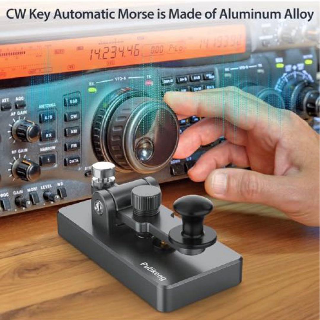 未使用）PUTIKEEG アマチュア無線 電鍵 パドル モールス信号
