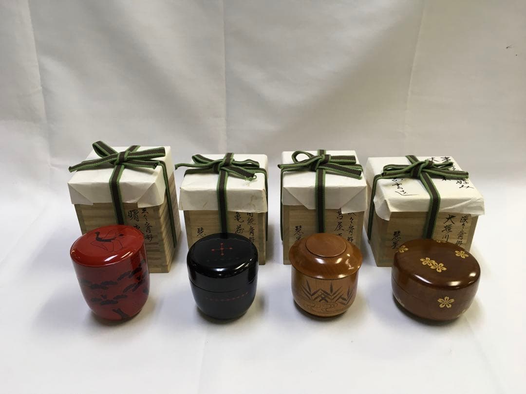 大堰川棗　苫屋棗　亀蔵棗　曙棗 セット