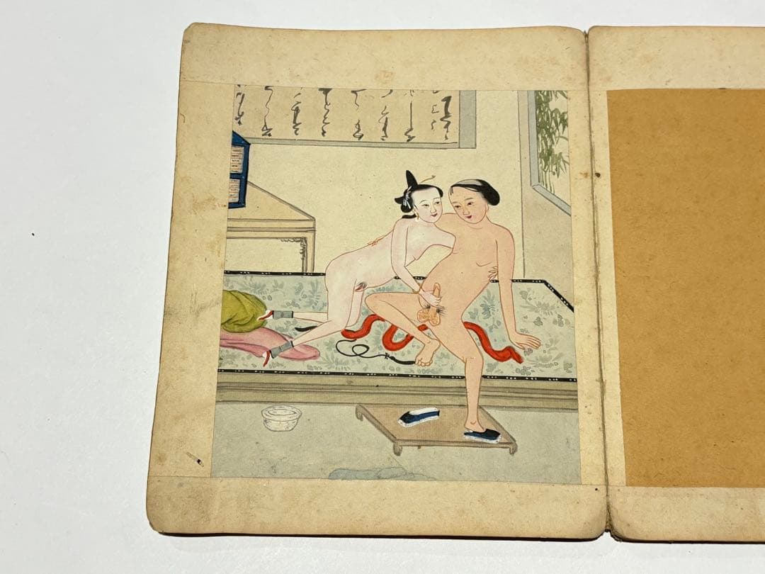 「閨房秘戯」中国春画 手書き 10図1冊|唐本 艶本 秘画