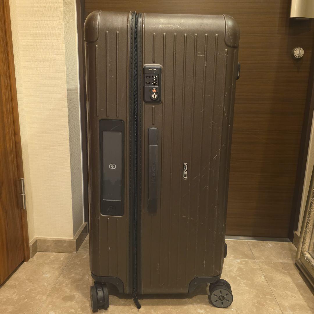 リモワRIMOWAブラウン キャリーケース 大容量 4輪