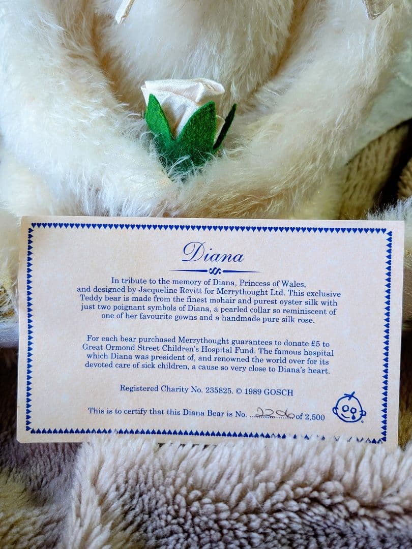 ❤ メリーソート　1998年発売　ダイアナ妃　メモリアルベア ❤