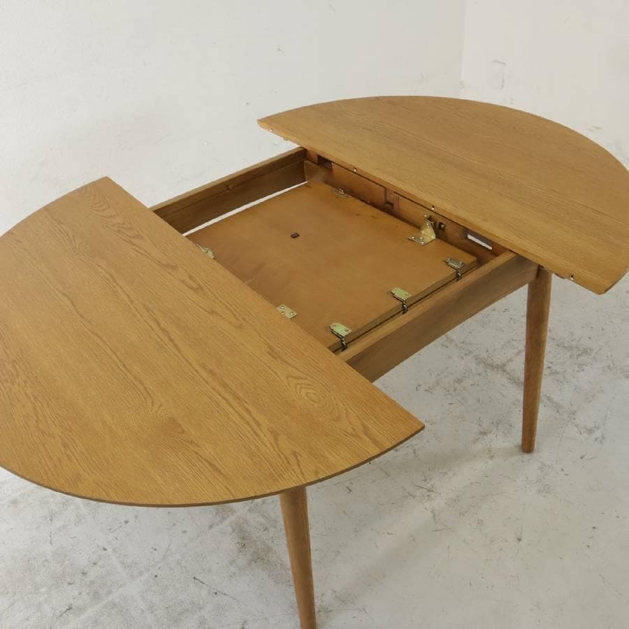 値下 展示美品 24年ウニコ ブレナ エクステンションテーブル Φ1100 伸縮