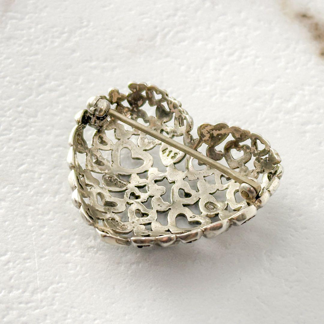  　413　ブローチ　ハートバイハート　ASCH刻印