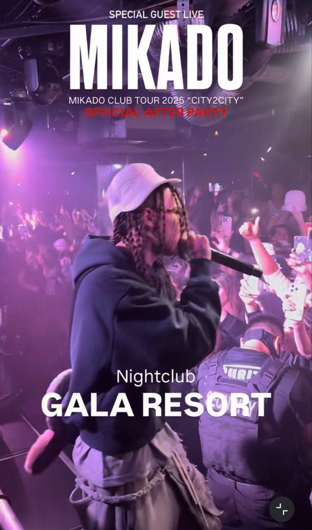 MIKADO着用 Homunculus tour CAP