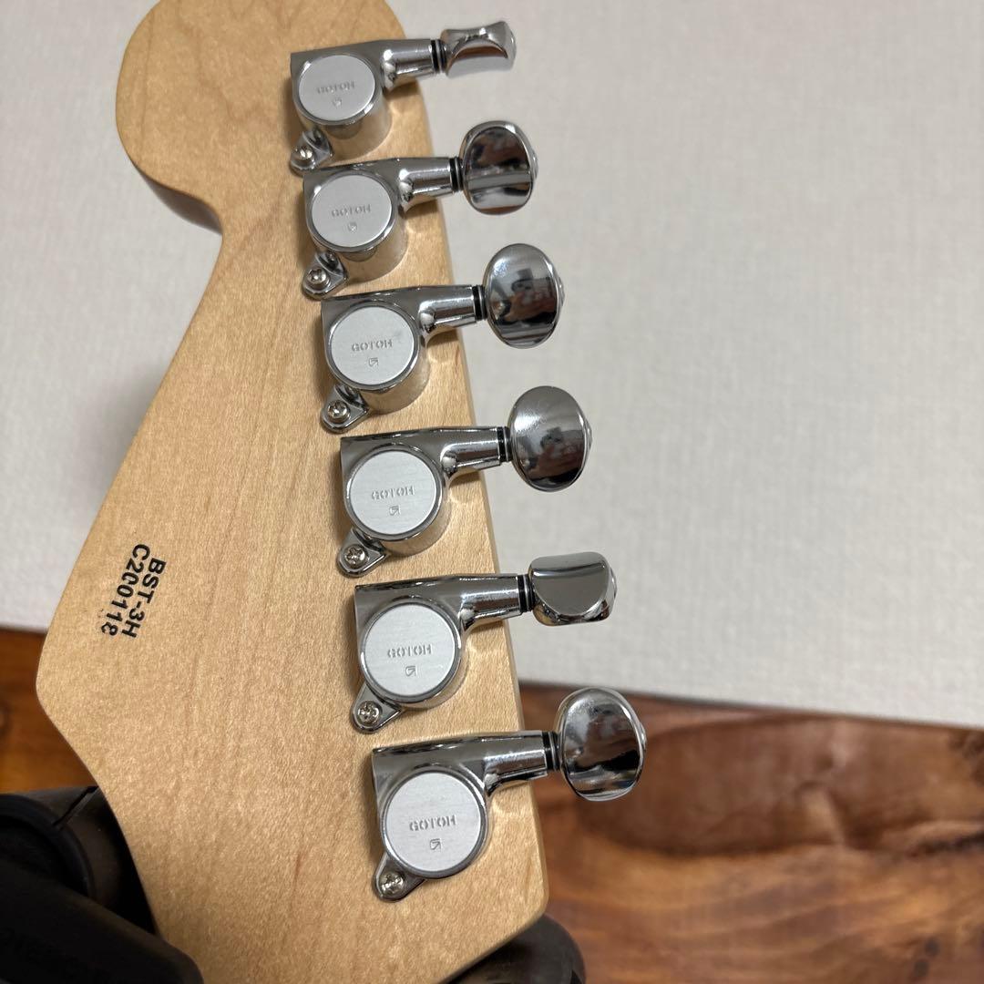 バスカーズ　ストラト改　ゴトーペグ　ウィルキンソンP90タイプ搭載　他改造多数