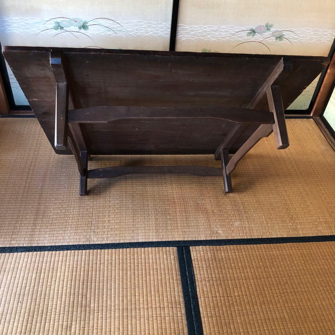 アンティーク　木製座卓 ちゃぶ台　柿渋　送料込み