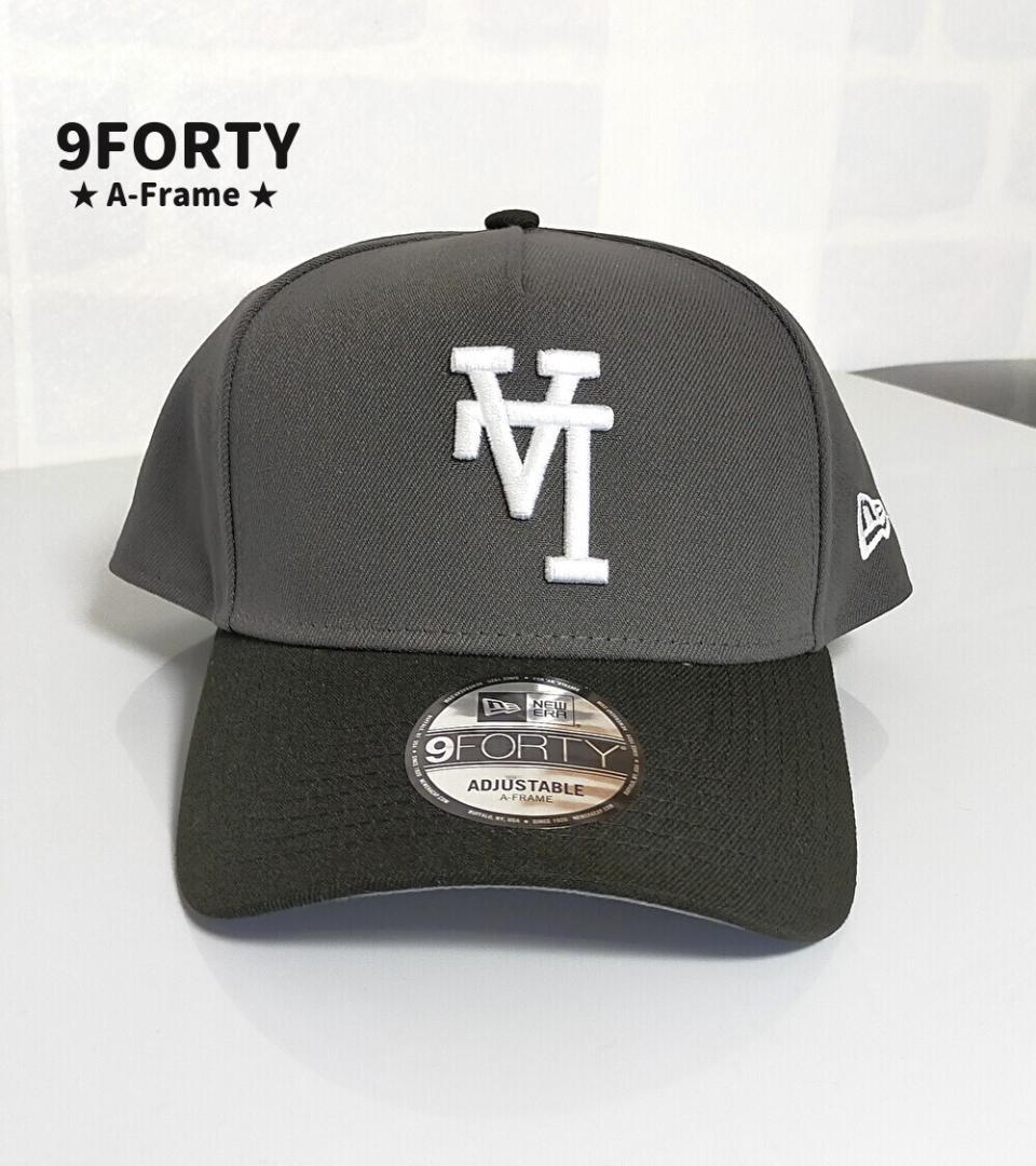 【9FORTY A-Frame】LAドジャース　逆ロゴ グラファイト＆ブラック