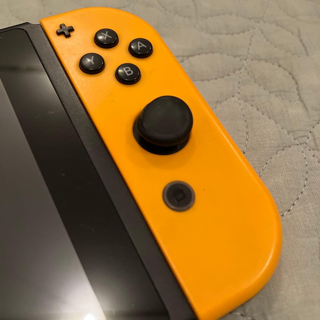 Nintendo Switch 本体 紫/黄色 Joy-Conストラップ付き