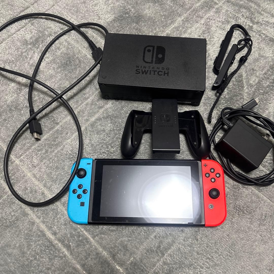 Nintendo Switch 青/赤 本体 ドック付き　初期型