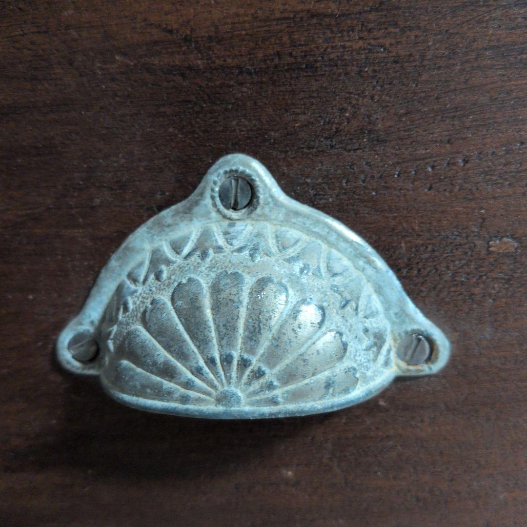 ブロカント古道具ビィンテージキャビネット ガラス扉付き