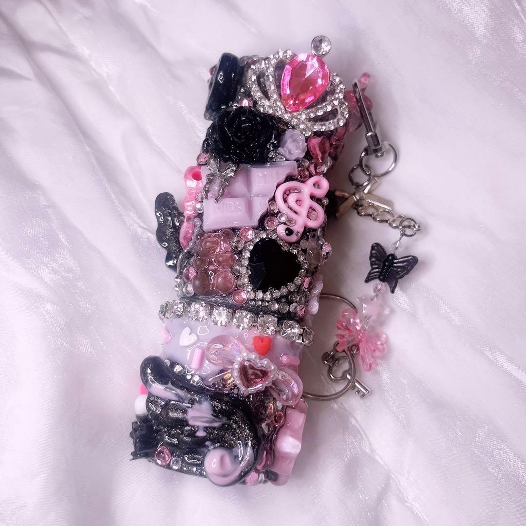 【8】泣ねこピンク iQOSケース デコ イルマワン デコケース 地雷系 ギャル