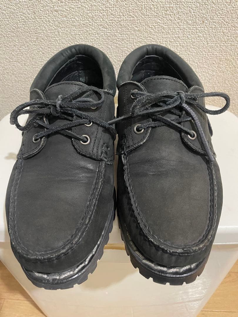 Timberland 3eye ティンバーランドオールブラック　デッキシューズ
