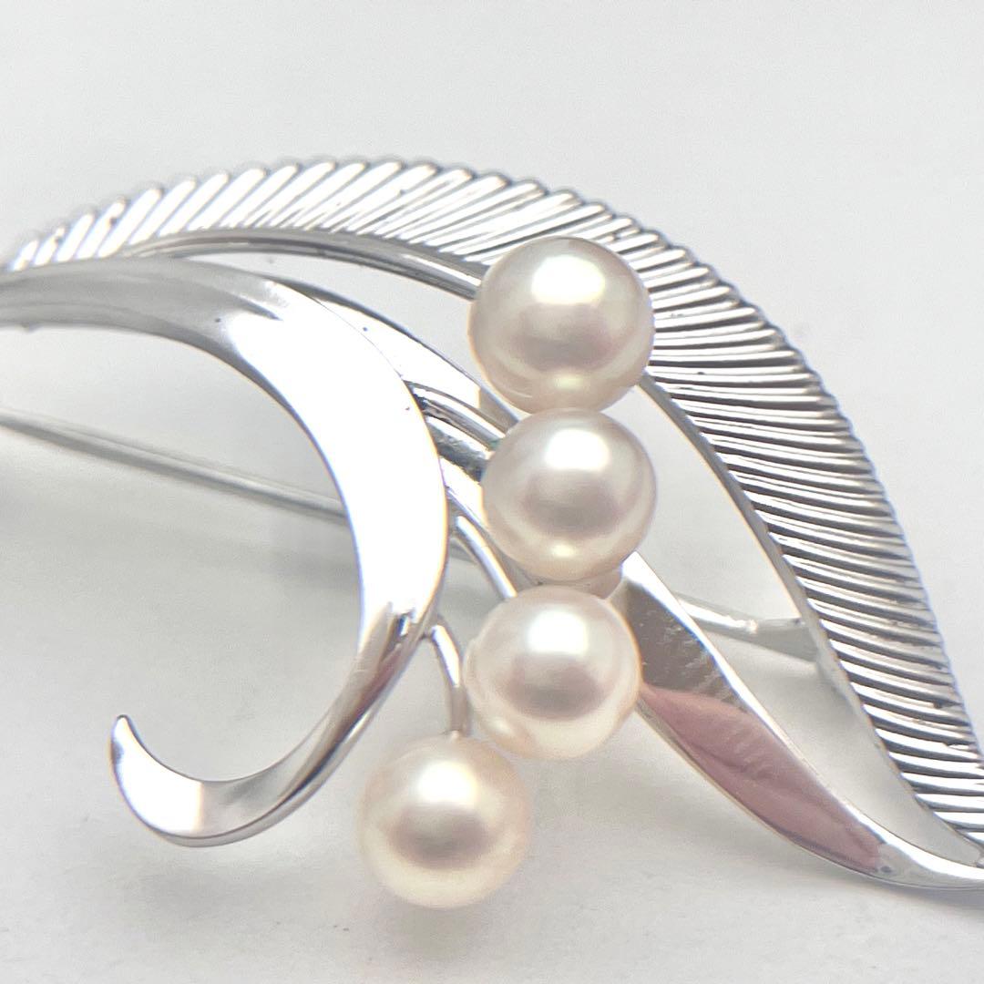 ☆美品☆ミキモト　パール　ブローチ　シルバー
