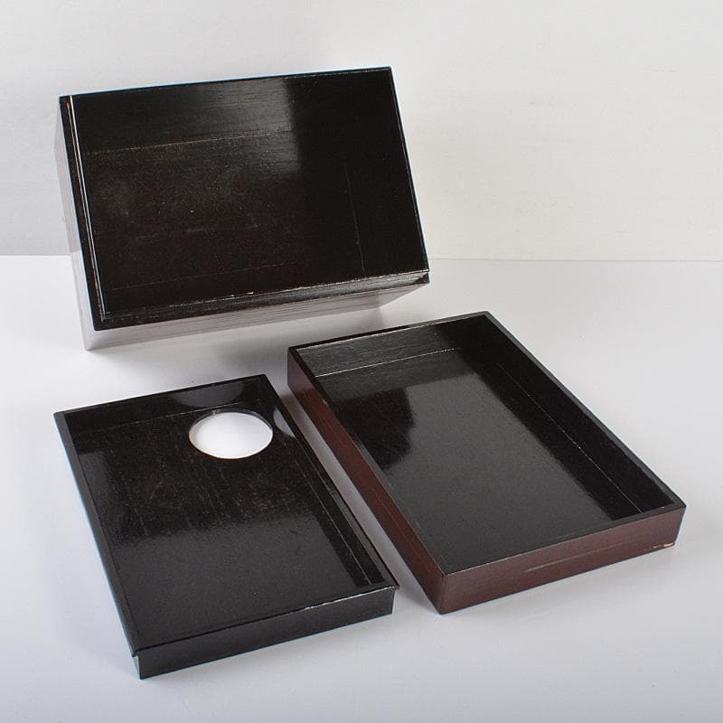 茶道具　漆塗　茶箱　茶碗　茶杓　棗など　八点　一式　V　R6455