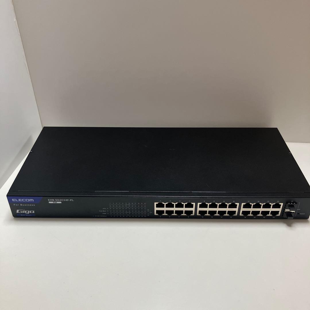ELECOM EHB-SG2C24F-PLスイッチングハブ24ポート⚫︎