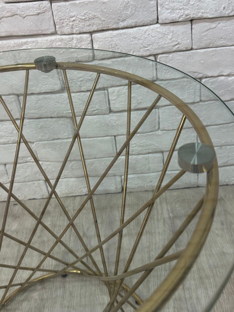 【東京23区配送無料】定価4万円　フランフラン　サイドテーブル　ガラス　センター