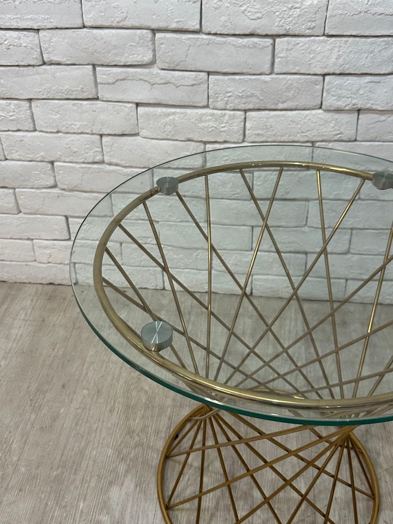 【東京23区配送無料】定価4万円　フランフラン　サイドテーブル　ガラス　センター