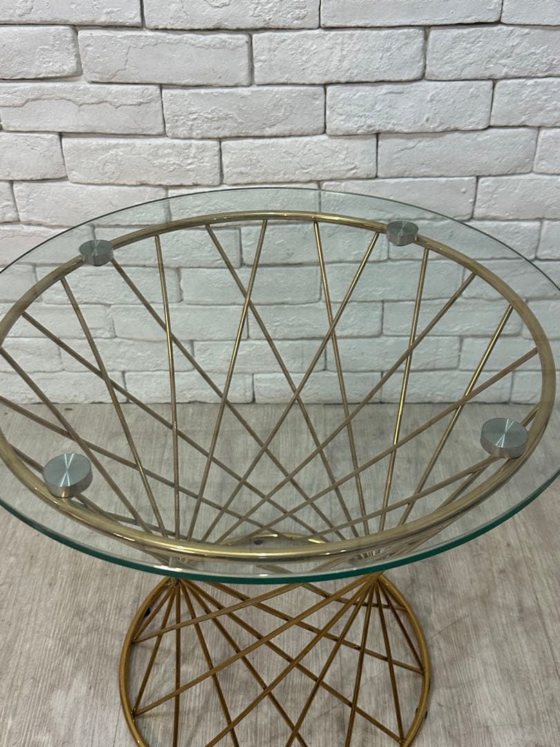 【東京23区配送無料】定価4万円　フランフラン　サイドテーブル　ガラス　センター