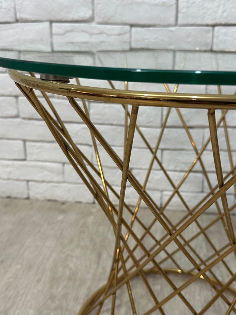 【東京23区配送無料】定価4万円　フランフラン　サイドテーブル　ガラス　センター