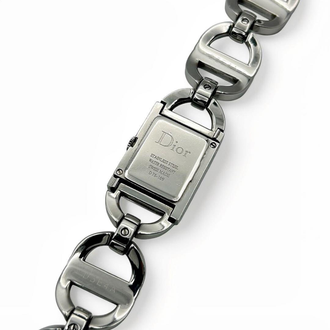 ✨美品・希少✨DIOR マリススクエア 腕時計 CDロゴブレス シルバー