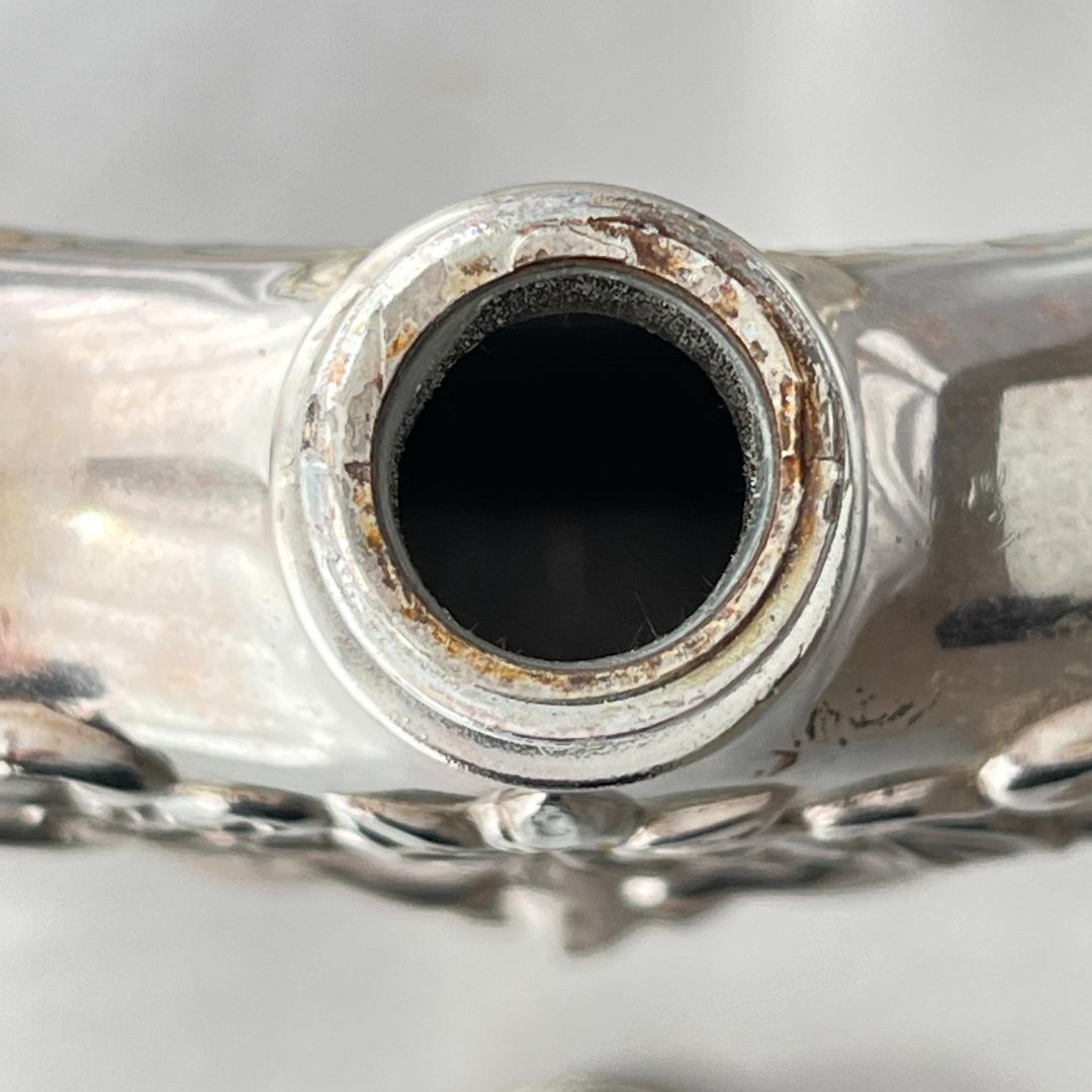 【Godinger】 バッカスのフラスク【シルバープレート】ウイスキーボトル