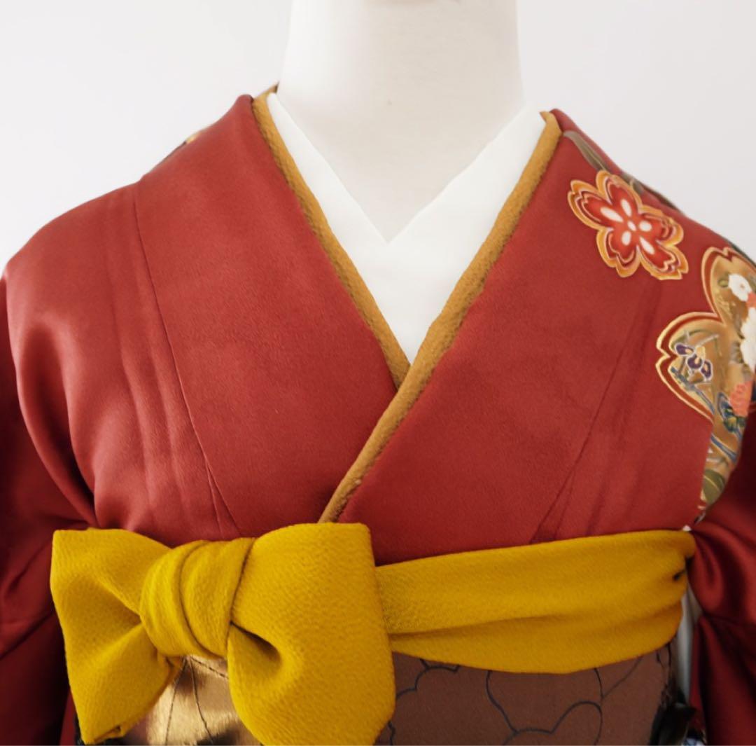 振袖フルセット 980F 5点セット　正絹 すべて正絹