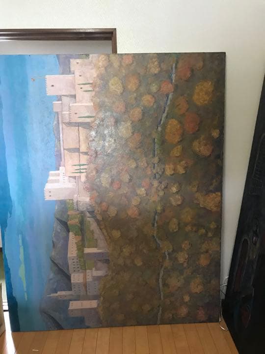 油彩　無名画家