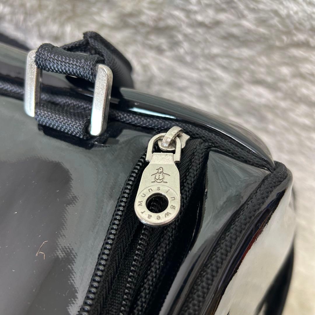 【美品】マンシングウェア　ゴルフ　エナメル　ボストンバッグ　2way