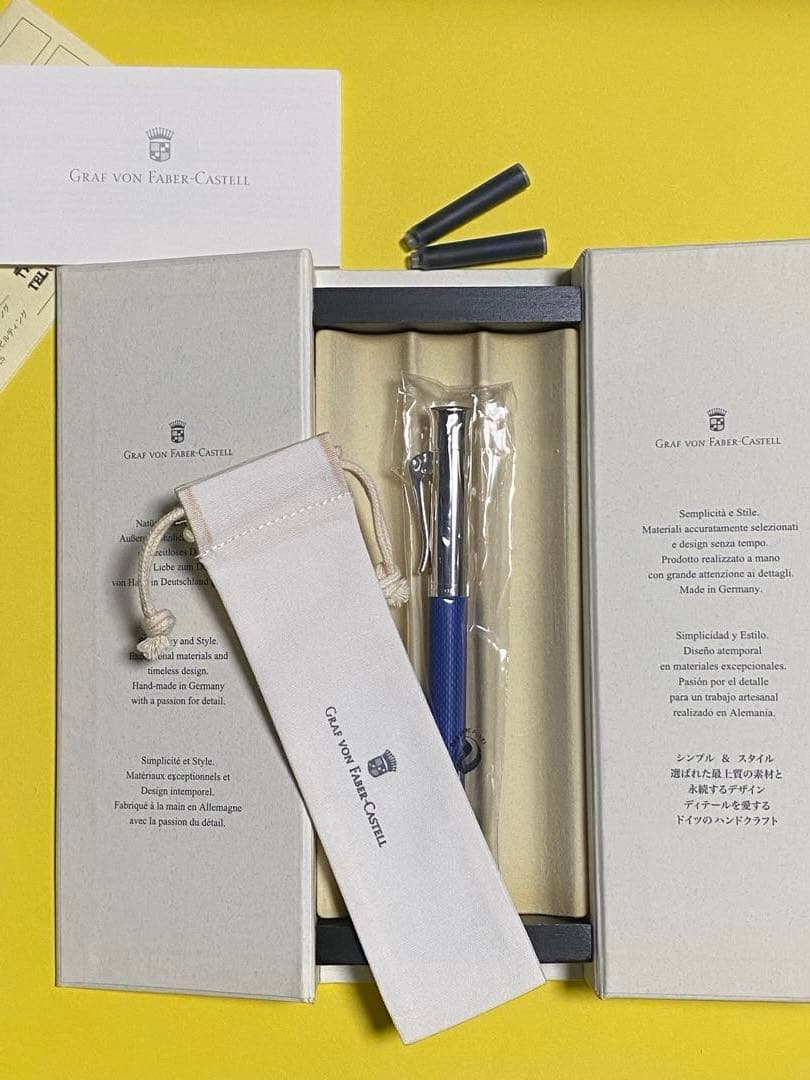 【新品 未使用】Graf von Faber-Castell 万年筆 インディゴ