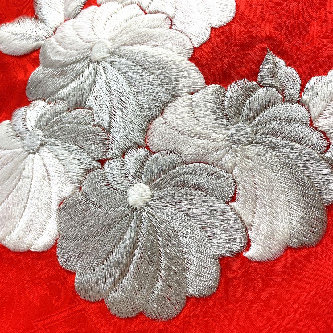 ◎mk-1250　引き振袖　お引きずり　婚礼衣装　銀駒刺繍　　11-28