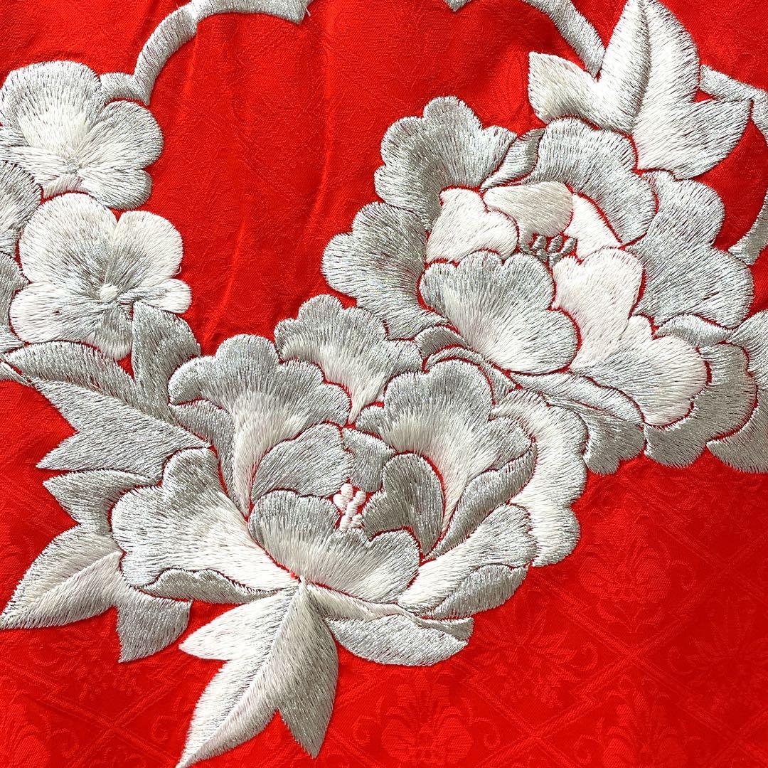 ◎mk-1250　引き振袖　お引きずり　婚礼衣装　銀駒刺繍　　11-28