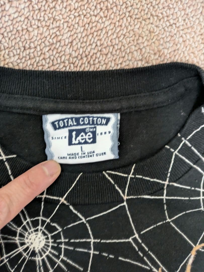 【超希少！】【極美品！】Vintageスパイダーウェブ蜘蛛の巣Tシャツ USA