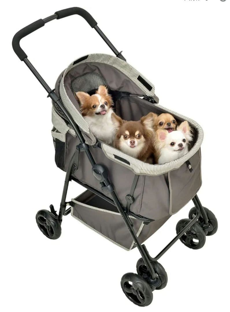 風ちゃん　GEXペットカート 多頭用DX plus