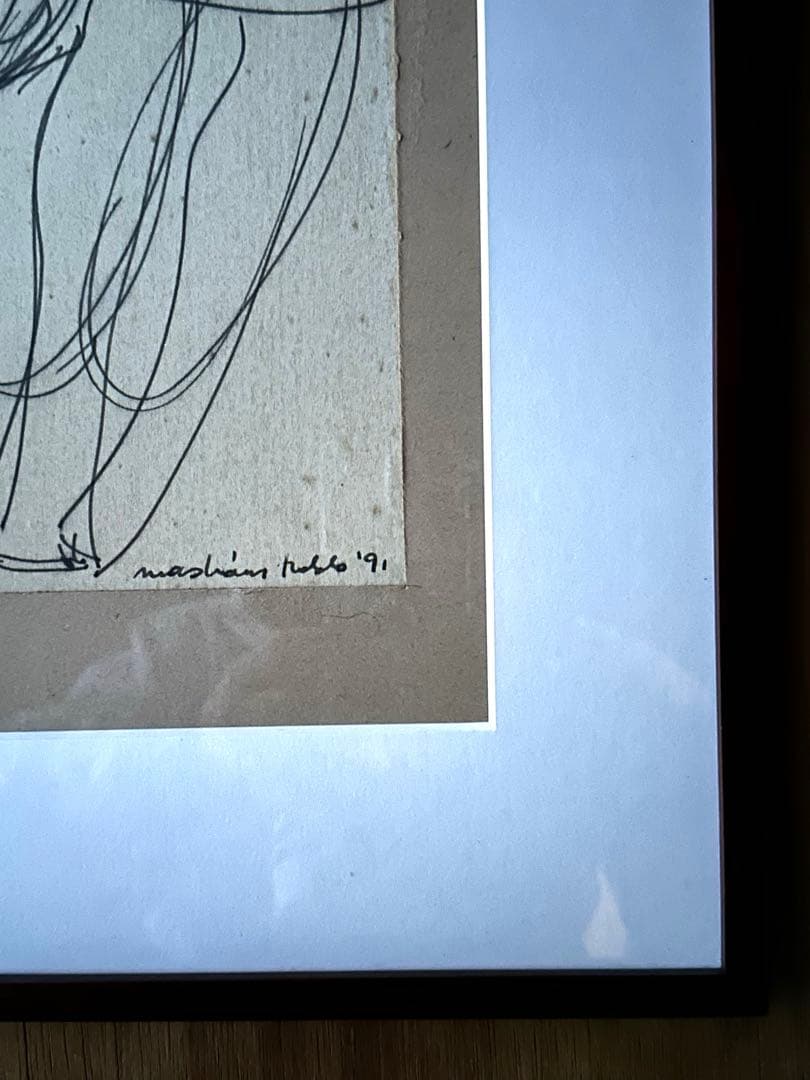 2123様感謝‼️肉筆「ふたり」ハンガリー現代作家nacskassy izolda