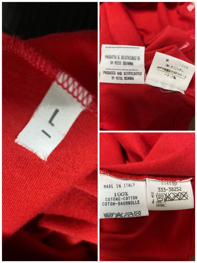 ★激安‼️極上‼️人気サイズ★エイズ T 赤×白 L 00SS ここのえタグ 初期物